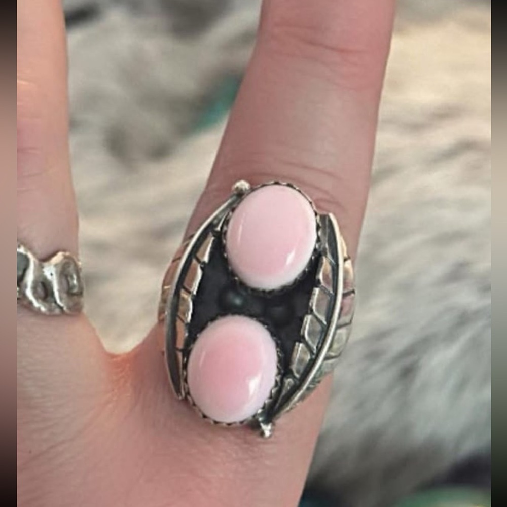 Pink Conch Double Stone Shadowbox Southwestern St… - image 7